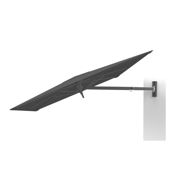 Paraflex UX Wall-Mounted Umbrella | Full Black (2.3m)