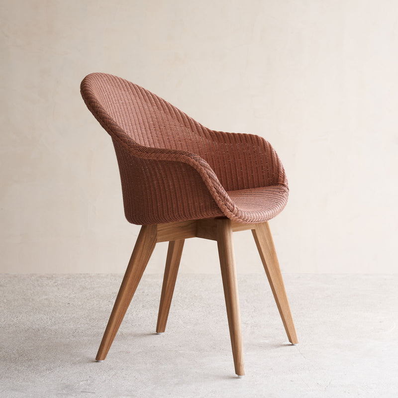 Vincent Sheppard Teak Avril Dining Chair in Dusty Coral Pink from Originals Furniture SIngapore
