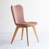 Lily Dining Chair | Teak - Dusty Coral