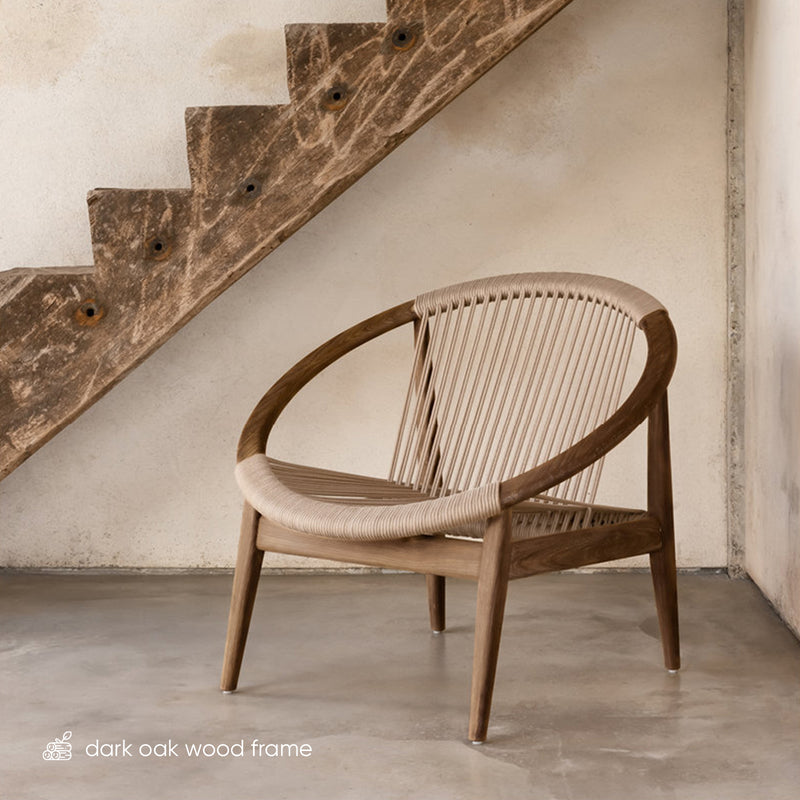 Norma Lounge Chair | Dark Oak (91cm)