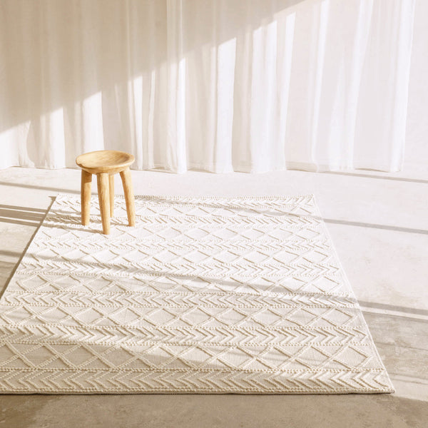 Kai Wool Rug | Natural White