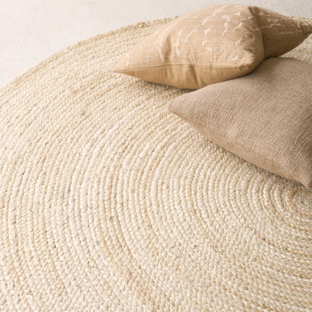 Round Rug Send Sumak Jute Rug | Round - Sand – Originals Furniture