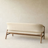 Aiko Outdoor Sofa | White Shell Frame with Sand Cushions