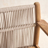 Capri Outdoor Sofa | 3 Seater - Graige with Snow Cushion