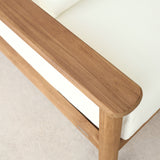 Capri Outdoor Sofa | 3 Seater - Graige with Snow Cushion