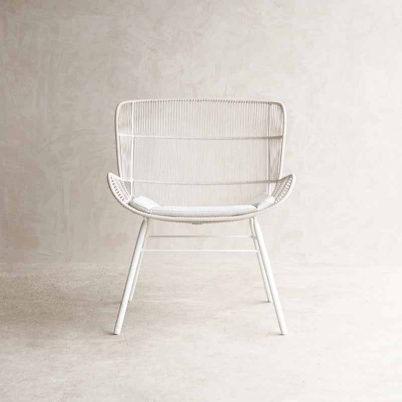 Rose Outdoor Lounge Chair Armchair in Chalk White from Originals Furniture Singapore