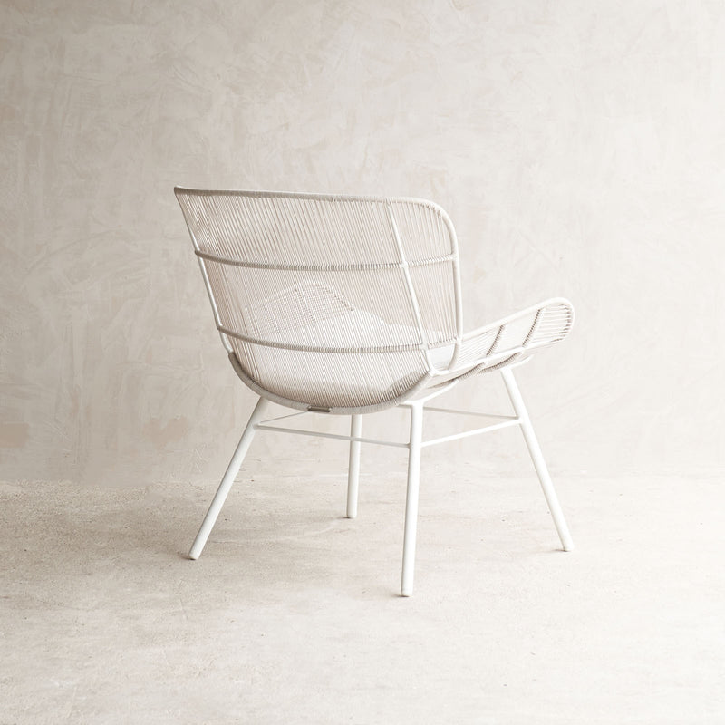 Rose Outdoor Lounge Chair Armchair in Chalk White from Originals Furniture Singapore