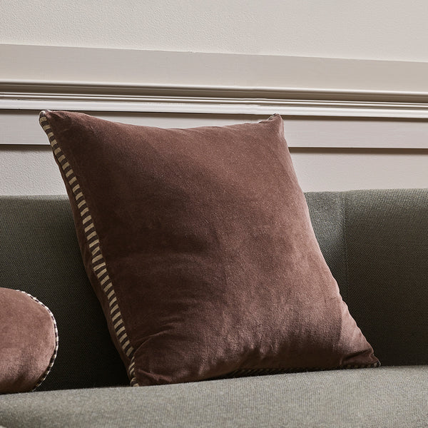 Edward Cushion | Chocolate (50 x 50cm)