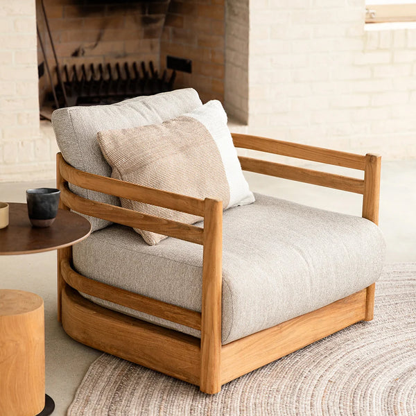 Finn Outdoor Cushion | Almond (40 x 60cm)