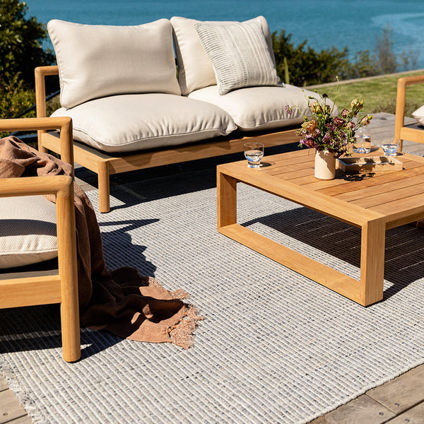 Rhodes Outdoor Floor Rug | Slate