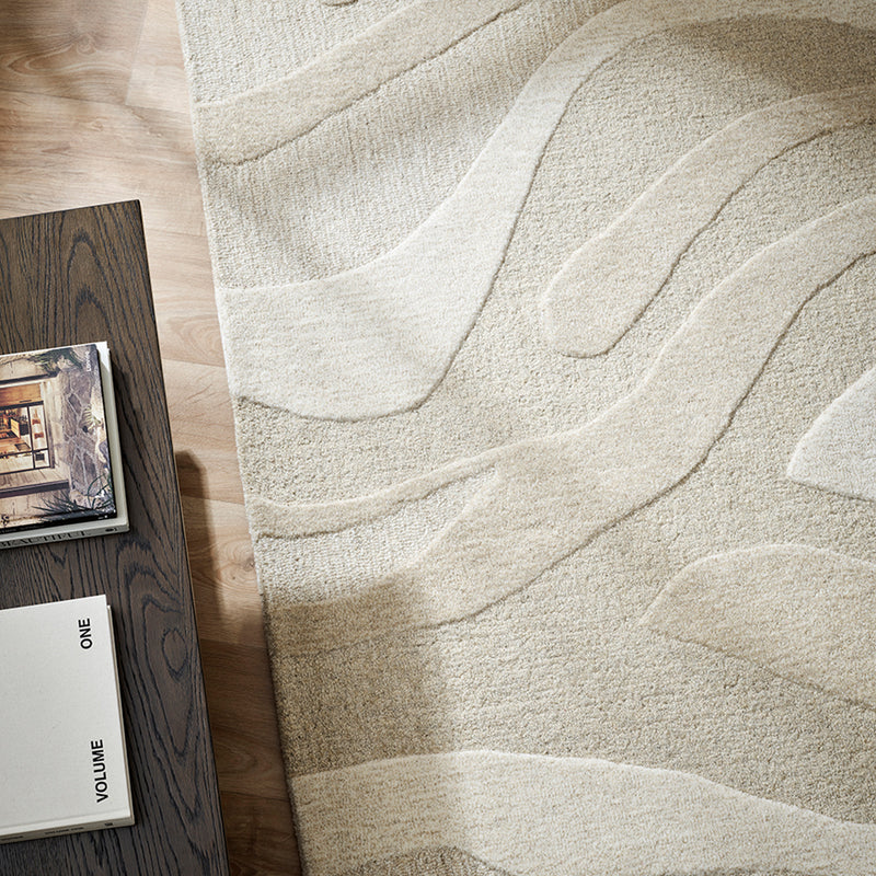 Sand Lines Rug Shoreline Floor Rug | Sand – Originals Furniture