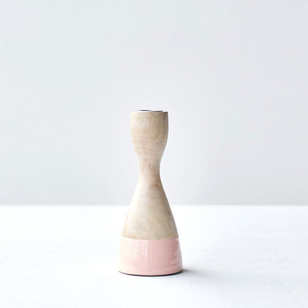 Bodie Candlestick | Pink Small (20.5cm)