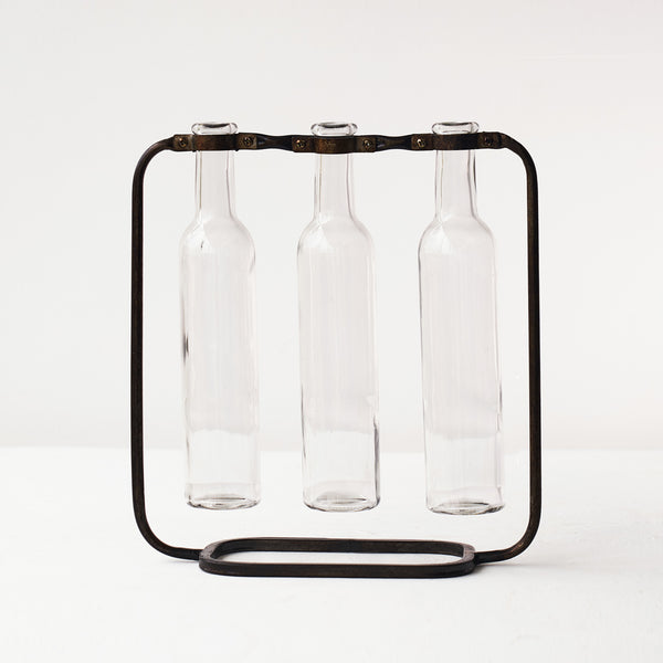 Bud Vase | 3 Glass Bottles