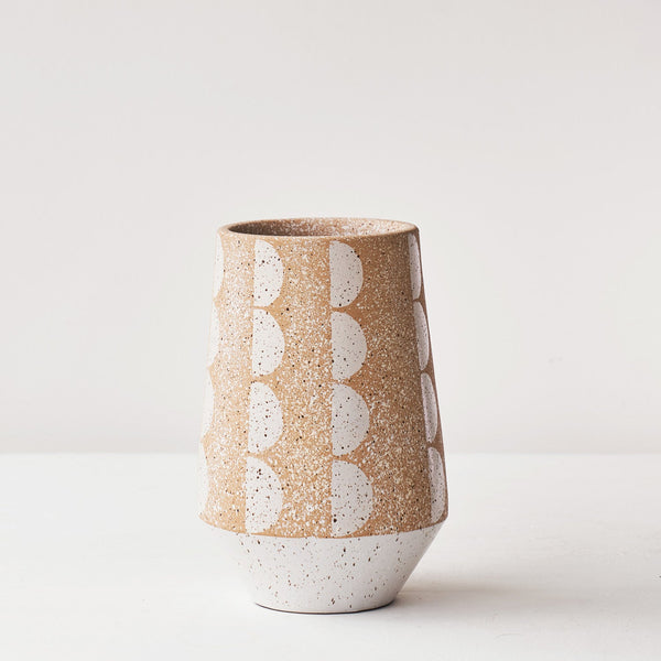 Vase | Cadence - Brown/White (Small)