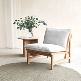 Cantaloupe Fabric Armchair in Pearl