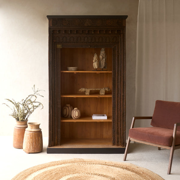 Vintage Tall Bookshelf | Dark Stained - Originals Furniture