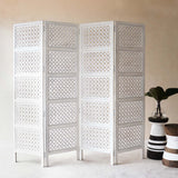 Circles Room Divider | 4 Panels - White