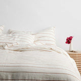 Linen Duvet Cover | Cedar Stripe