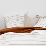Linen Duvet Cover | Cedar Stripe