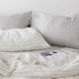 Linen Duvet Cover | Pencil Stripe