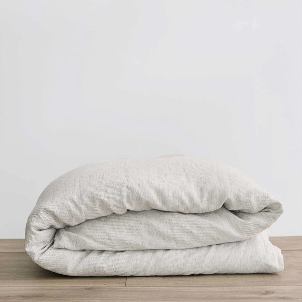 Linen Duvet Cover | Pinstripe