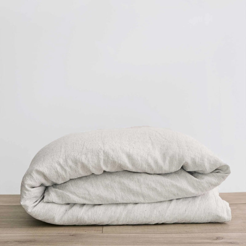Linen Duvet Cover | Pinstripe