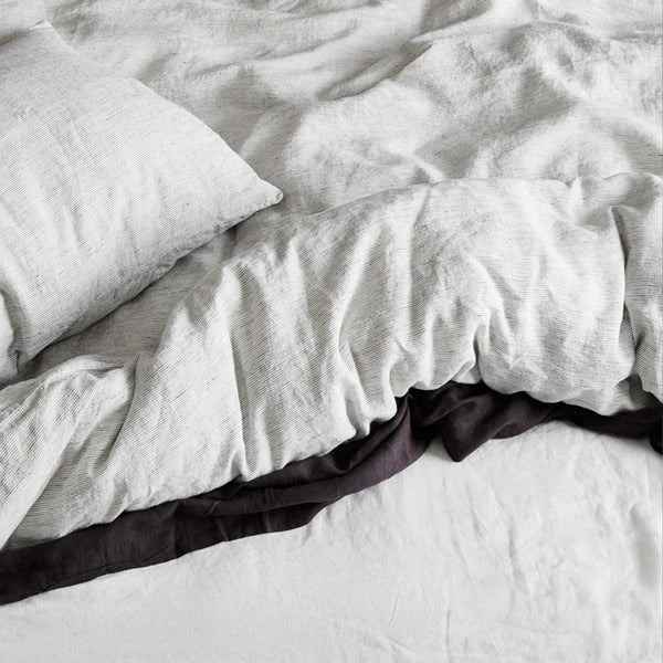 Linen Duvet Cover | Pinstripe