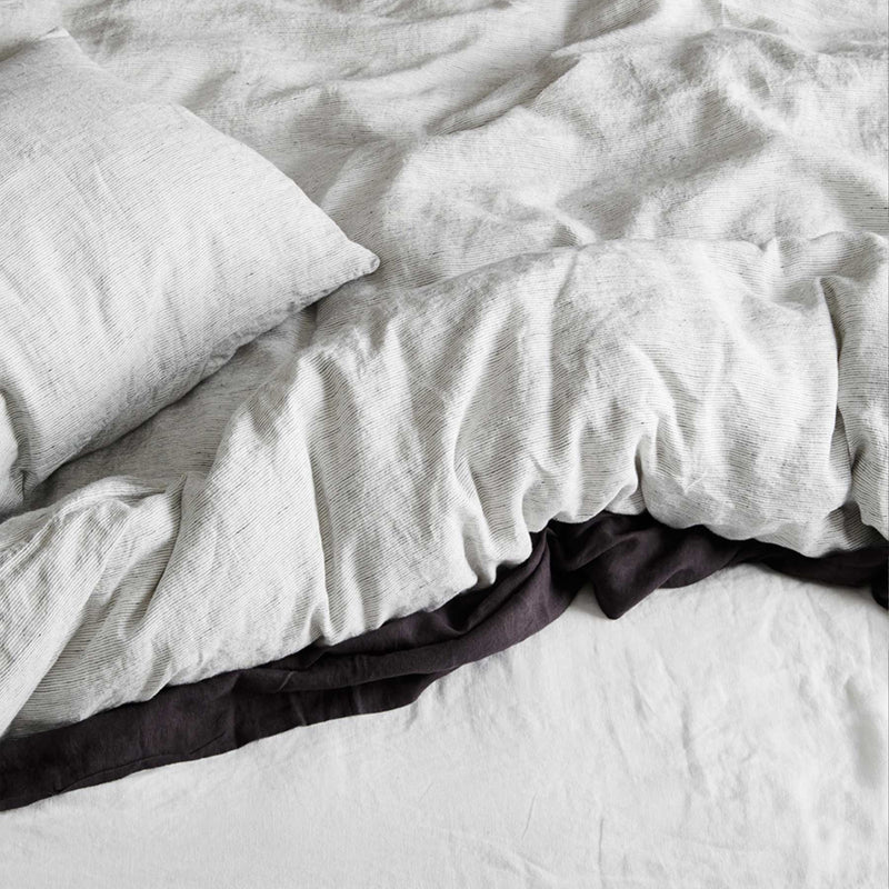 Linen Duvet Cover | Pinstripe
