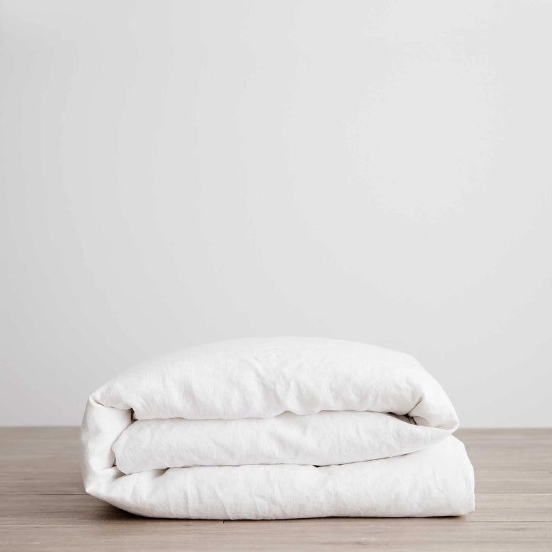 Linen Duvet Cover | White