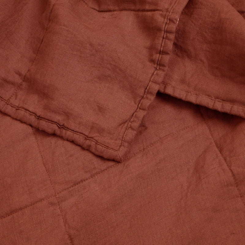 Linen Quilted Bedcover | Sienna