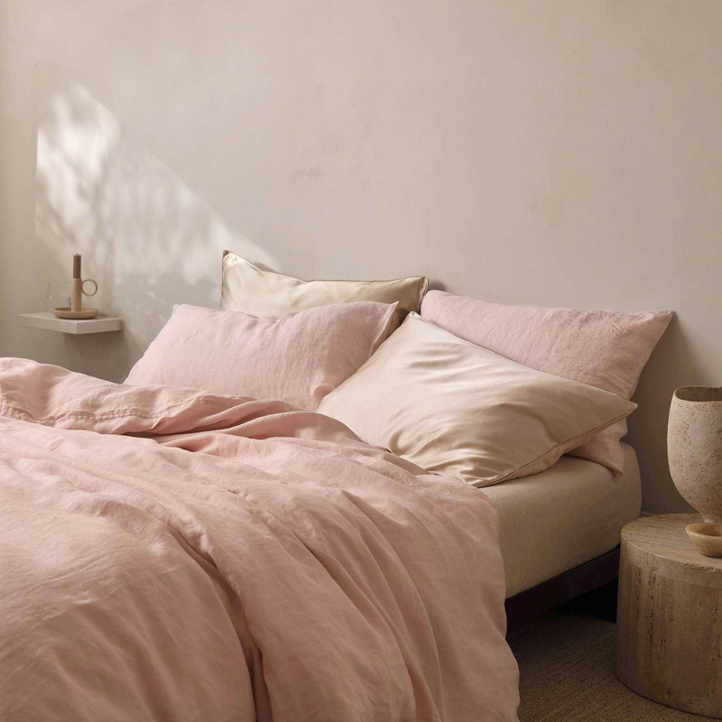 Linen Duvet Set | Blush - Originals Furniture