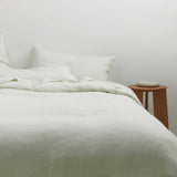 Linen Duvet Set | Fern Stripe