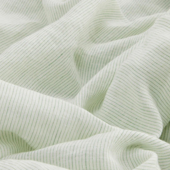 Linen Duvet Set | Fern Stripe