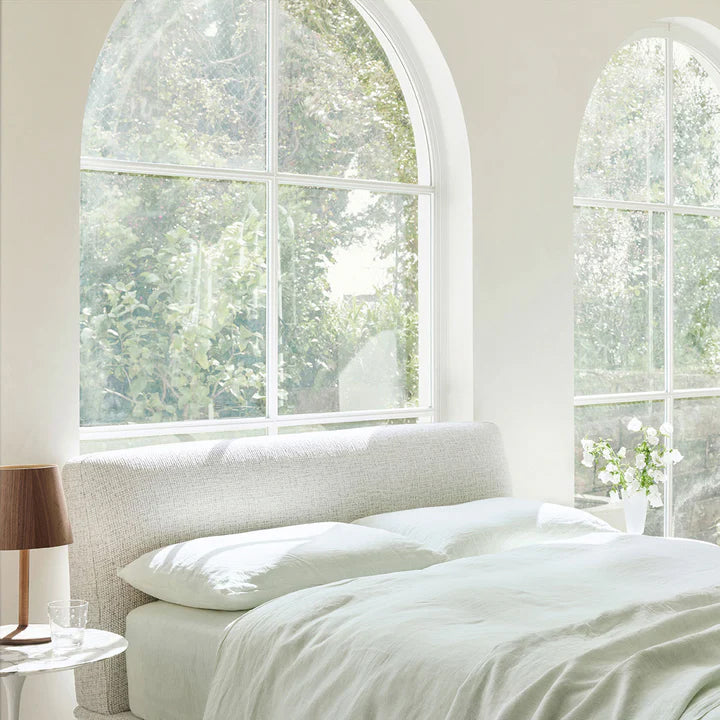 Linen Duvet Set | Fern Stripe