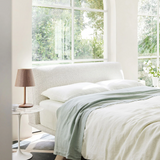 Linen Fitted Sheet Set | Fern Stripe