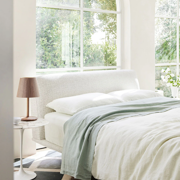 Linen Fitted Sheet Set | Fern Stripe