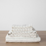 Linen Fitted Sheet Set | Pencil Stripe