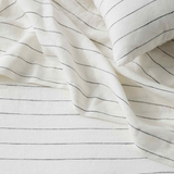 Linen Fitted Sheet Set | Pencil Stripe