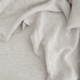 Linen Fitted Sheet Set | Pinstripe