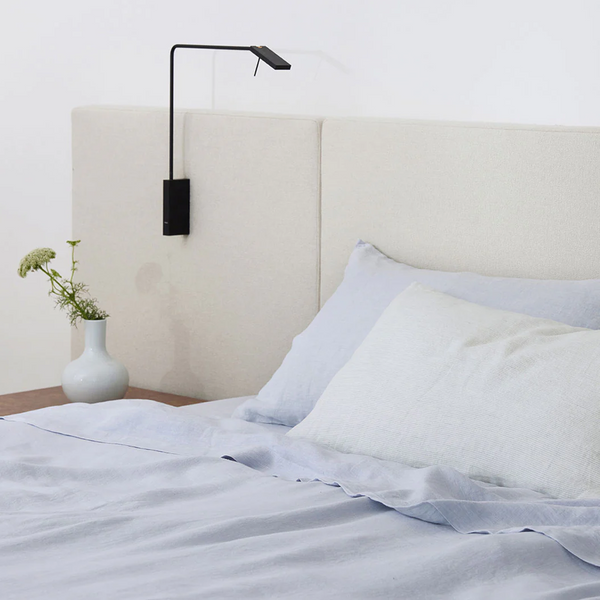 Linen Fitted Sheet Set | Sky