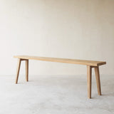 Rustic Java Teak Bench | Natural