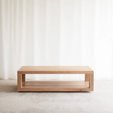 Double Coffee Table | Teak - Natural (130cm)