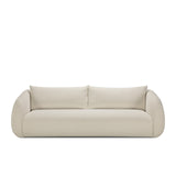 Contour Fabric Sofa | 3 Seater - Chalk