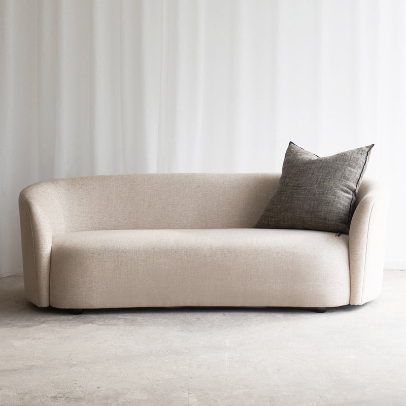 Ellipse Fabric Sofa | 3 Seater - Oatmeal (217cm)