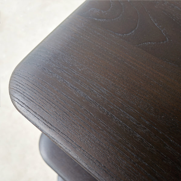 Geometric Console | Teak Dark Stain