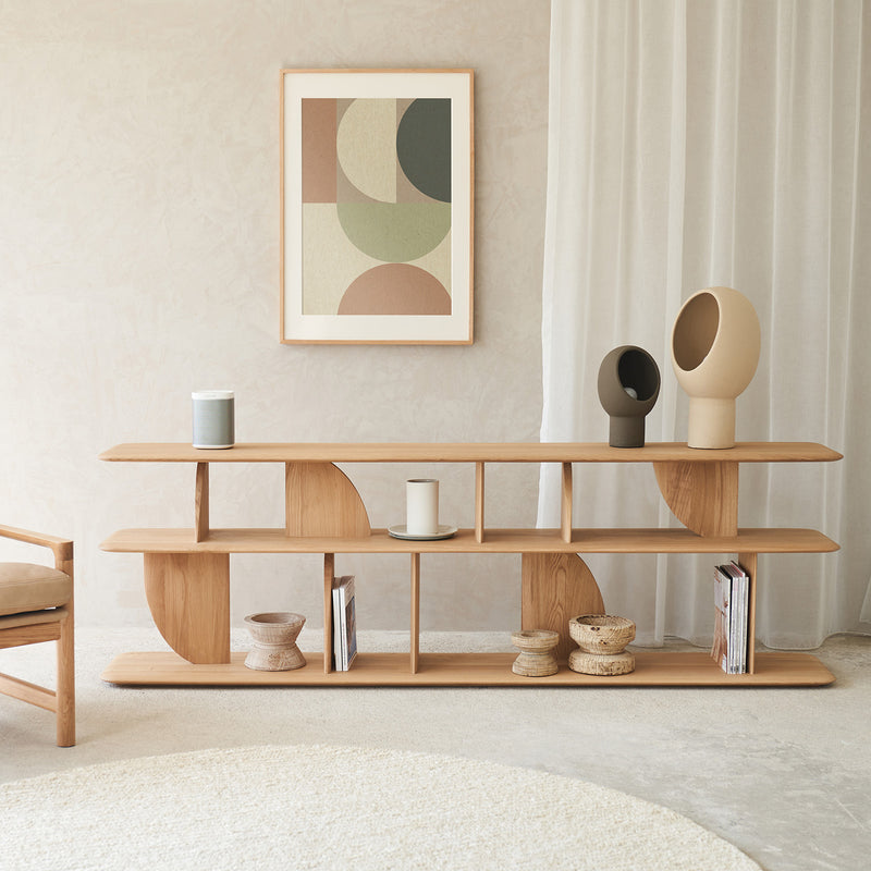 Geometric Console | Oak