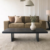 Grooves Coffee Table | Teak (135cm) - Originals Furniture