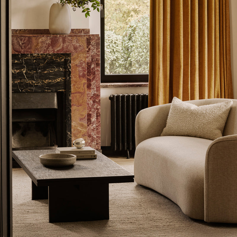 Grooves Coffee Table | Teak (135cm)