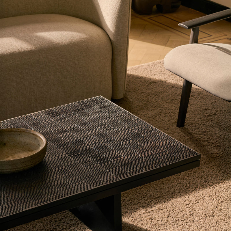 Grooves Coffee Table | Teak (135cm)