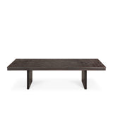 Grooves Coffee Table | Teak (135cm)